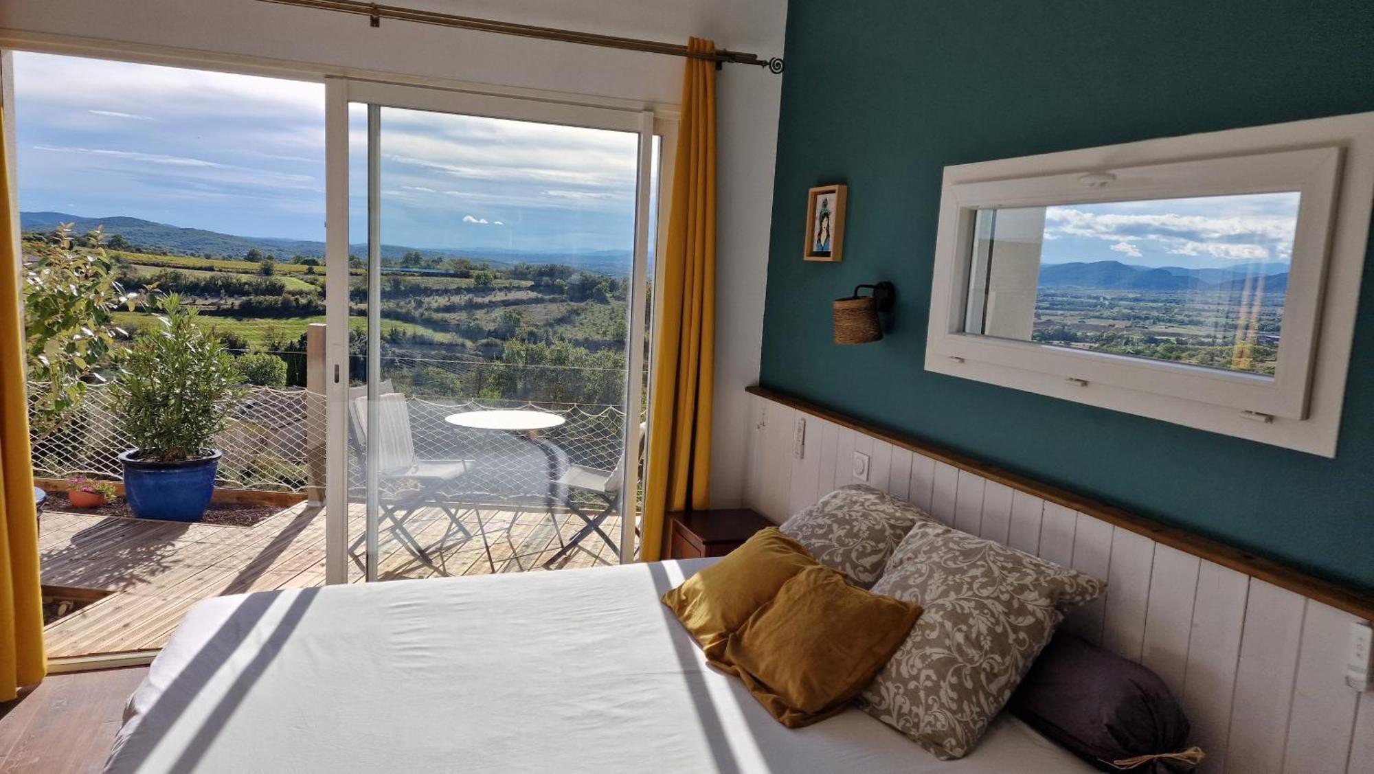 Reve D'Escapade Chambre Avec Vue Sublime Sur Les Cevennes Ardechoises Barjac  Zewnętrze zdjęcie